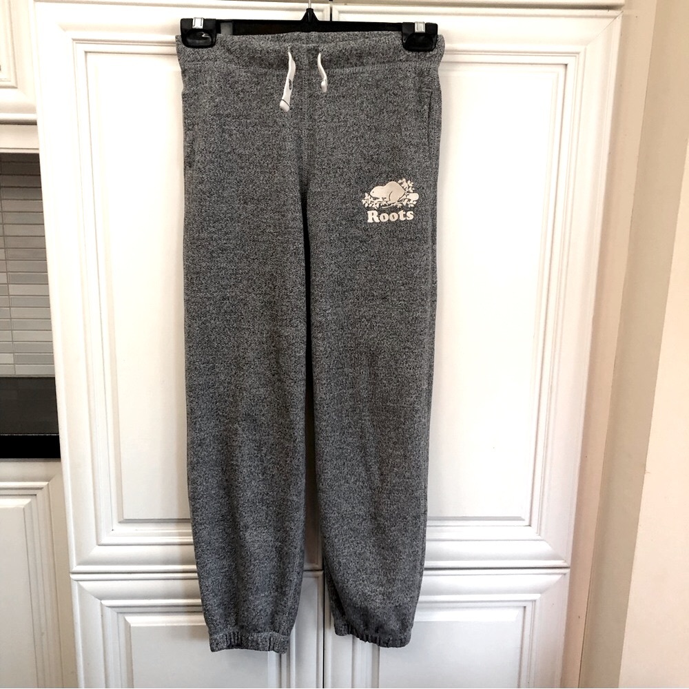Roots salt & pepper grey sweatpants